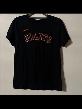 Nike Women Giants Black Tee with Orange Small